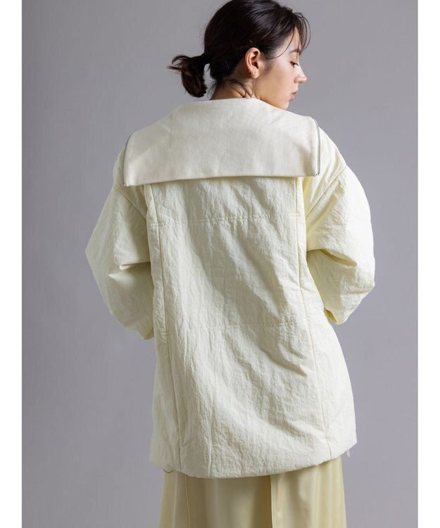 Te chichi 【Atelier Bonheur】リブカラードロストパデッドコート《2025winter catalog item》 イエロー