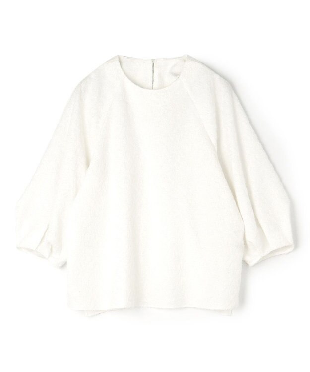 UNFILO L カットジャガードブラウス オフ