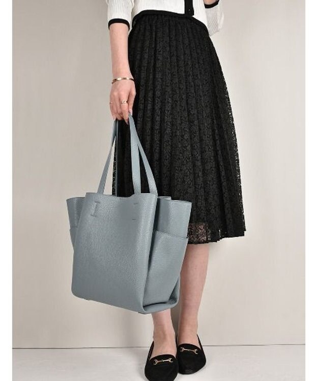 LA BAGAGERIE 【MONICA】収納いっぱいA4トート ダークブルー