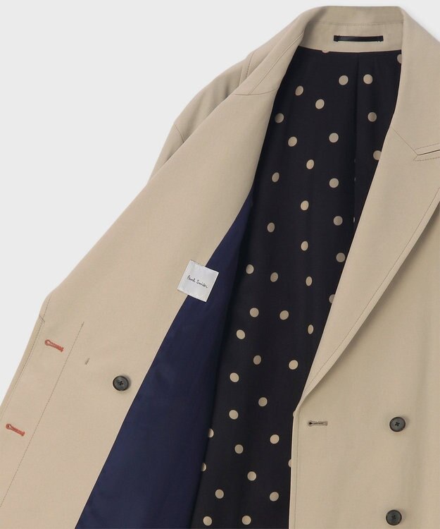 Paul Smith コットンギャバジン ロングコート ライトベージュ