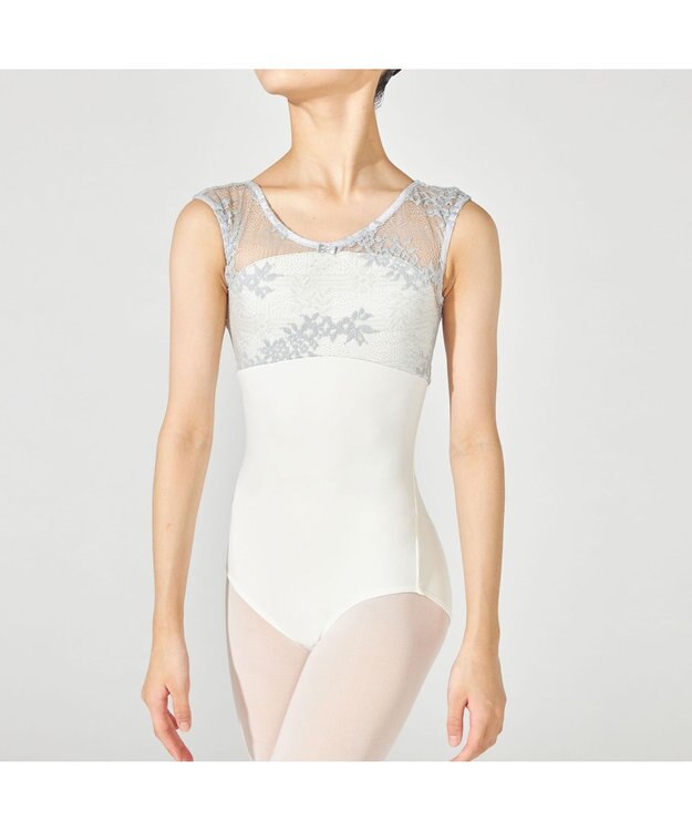 Chacott フレンチスリーブレオタード オフホワイト