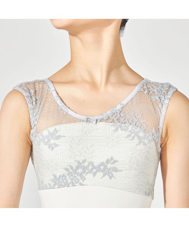 Chacott フレンチスリーブレオタード オフホワイト