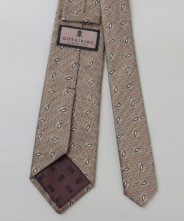 GOTAIRIKU GOTAIRIKU別注【日本製】シルク ネクタイ_小紋柄 ブラウン系8