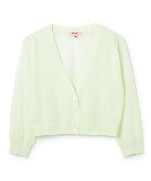 TOCCA 【星風まどかさん着用】SHEER CARDIGAN カーディガン ライトグリーン系