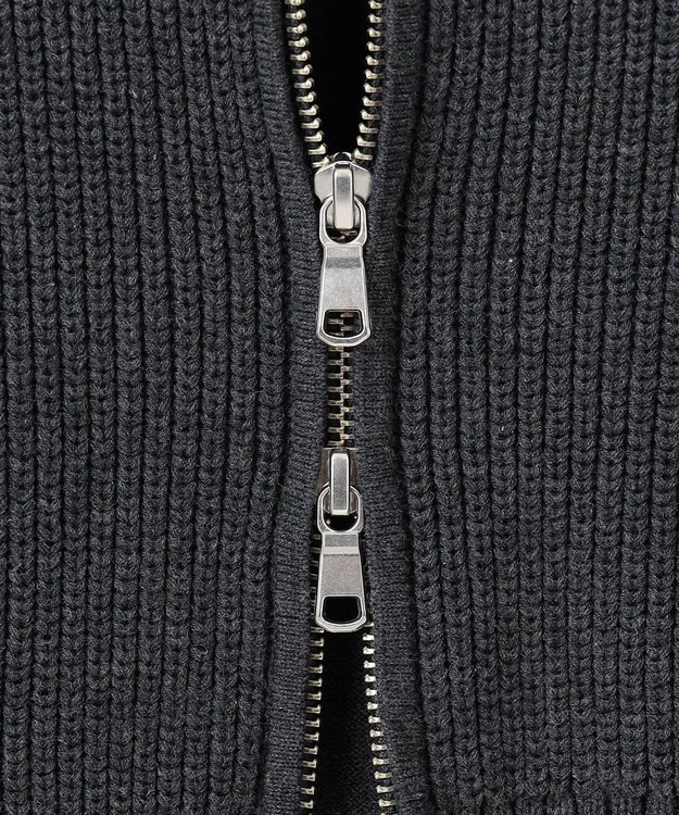 J.PRESS MEN 【WEB・一部店舗限定】フルジップカーディガン グレー系