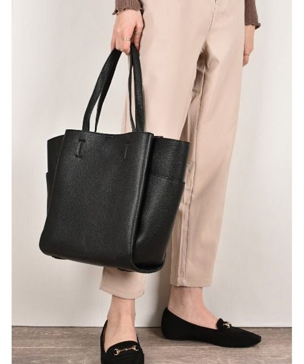 LA BAGAGERIE 【MONICA】収納いっぱいA4トート ブラック