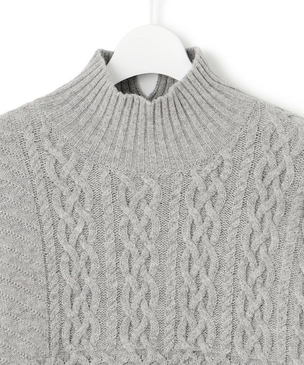 23区 L 【SLOW/一部店舗限定】ハイネック アランニット ライトグレー系