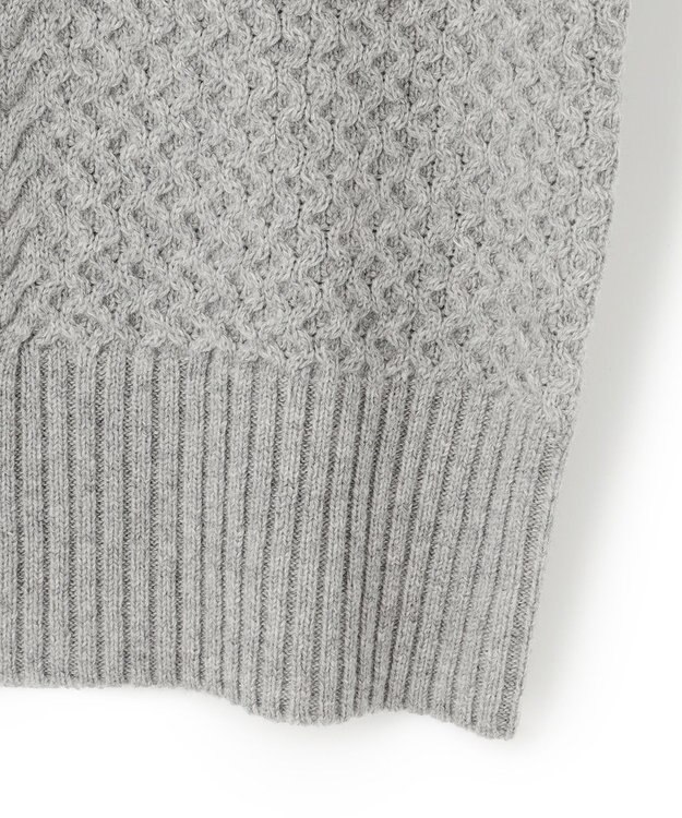 23区 L 【SLOW/一部店舗限定】ハイネック アランニット ライトグレー系