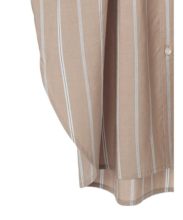 AMERICAN HOLIC バックギャザーシャツワンピース Stripe