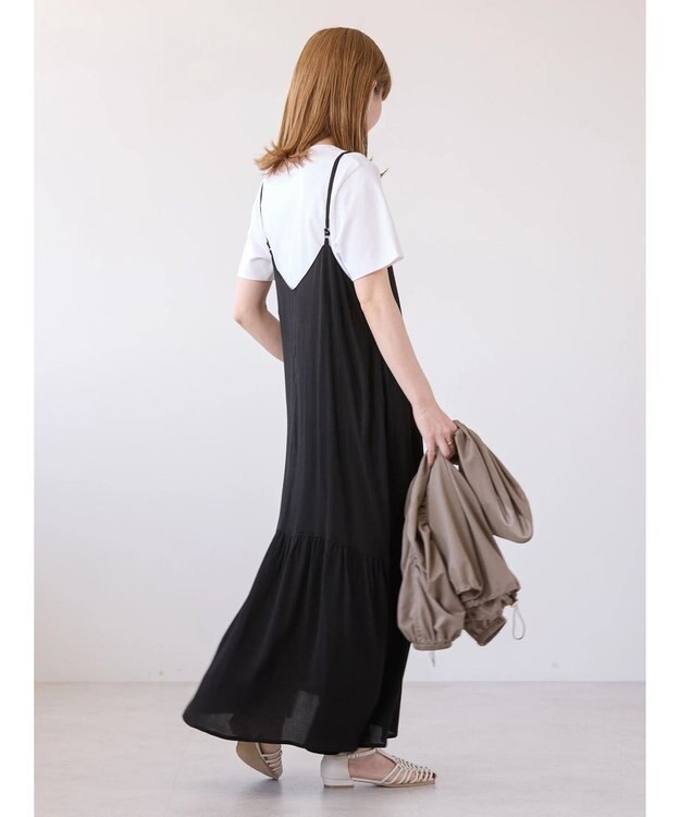 AMERICAN HOLIC ティアードキャミワンピース Black