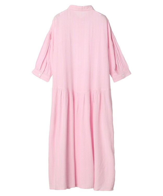 earth music&ecology レーヨンストライプワンピース Pink