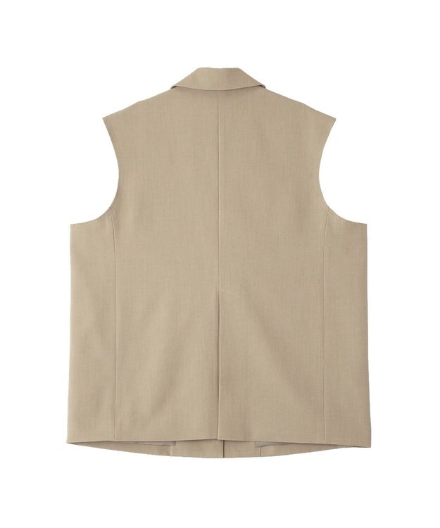 CRAFT STANDARD BOUTIQUE ＜セレモニー＞カットアウトデザインテーラードジレ Beige