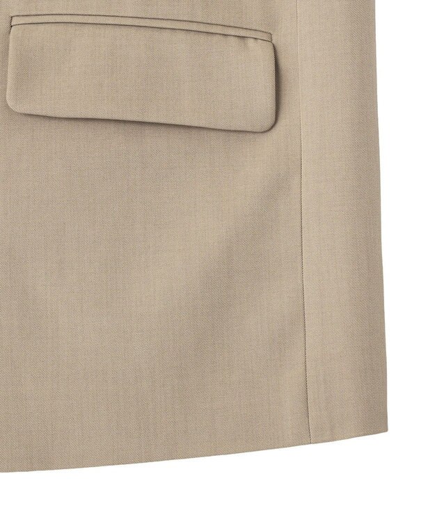 CRAFT STANDARD BOUTIQUE ＜セレモニー＞カットアウトデザインテーラードジレ Beige