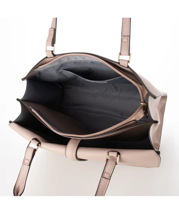 UNBILLION cachecache WEB限定ヒネリディテールA4トートバッグ ピンク