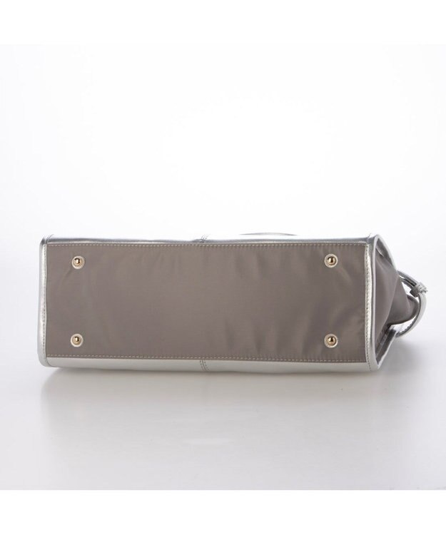 UNBILLION ペルケ perche / 牛革×ナイロンランドスケープトート シルバー