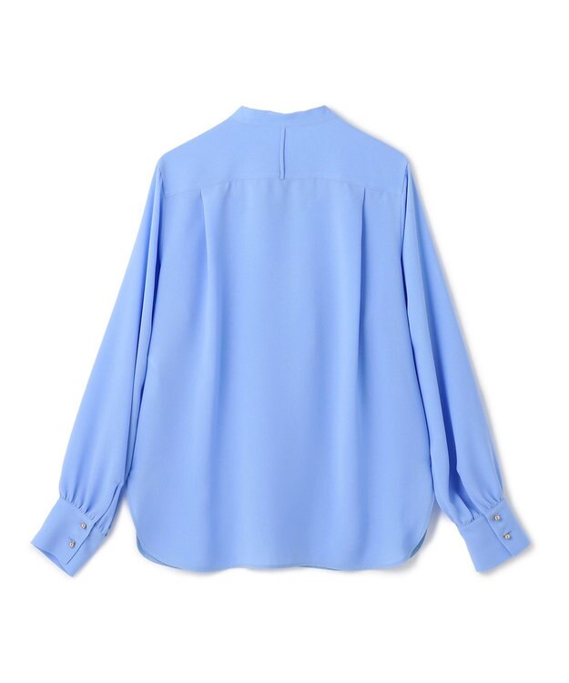 BEIGE， 【WEB限定・S-size】STOW / フリルブラウス Sax