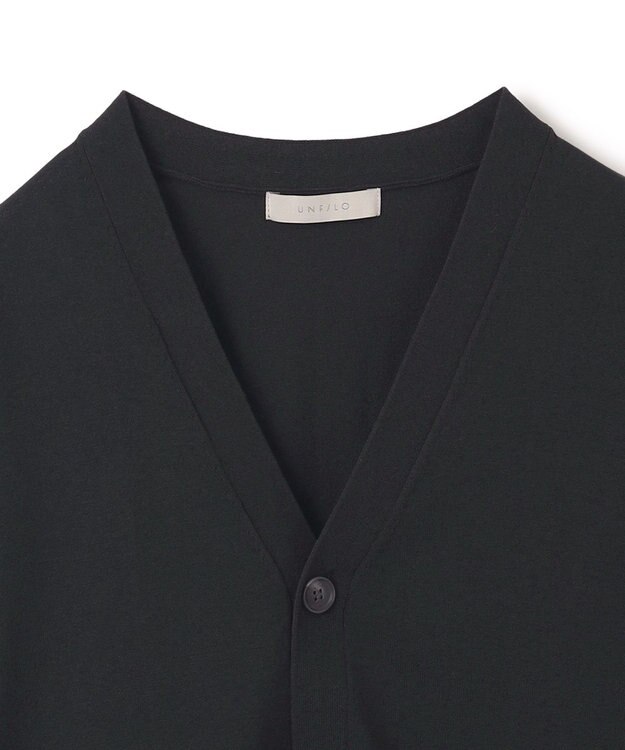 UNFILO MENS スゴ機能美 ニット カーディガン ダークカーキ