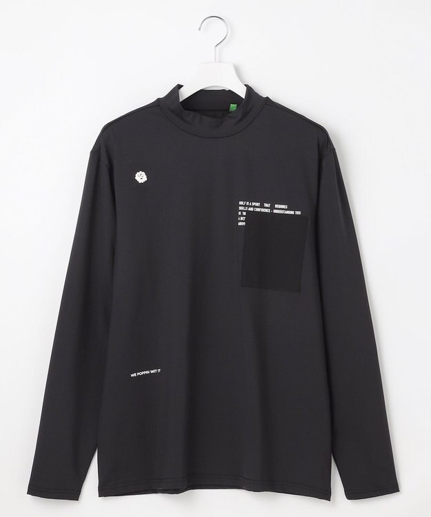 PW CIRCULUS 【MEN】ロングスリーブポケットモック ブラック系