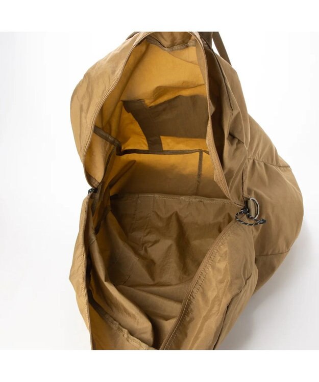 UNBILLION cachecache パッカブルナイロンボストンバッグ ベージュ