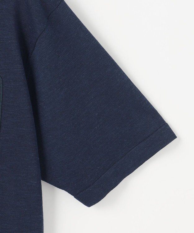 JOSEPH ABBOUD MOUNTAIN 【サステイナブル】オーガニックコットンアセテート ニットＴシャツ ネイビー系