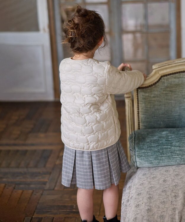 ANY KIDS 【ドッキング可能】ネコキルトブルゾン エクリュ