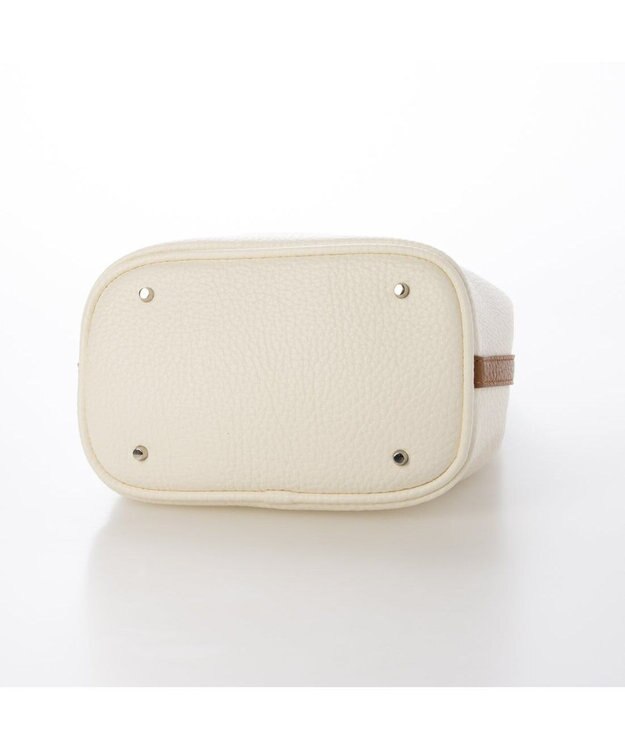 UNBILLION カシュカシュ cachechche / ヒネリ金具ベルトシボミニバッグ アイボリーミックス