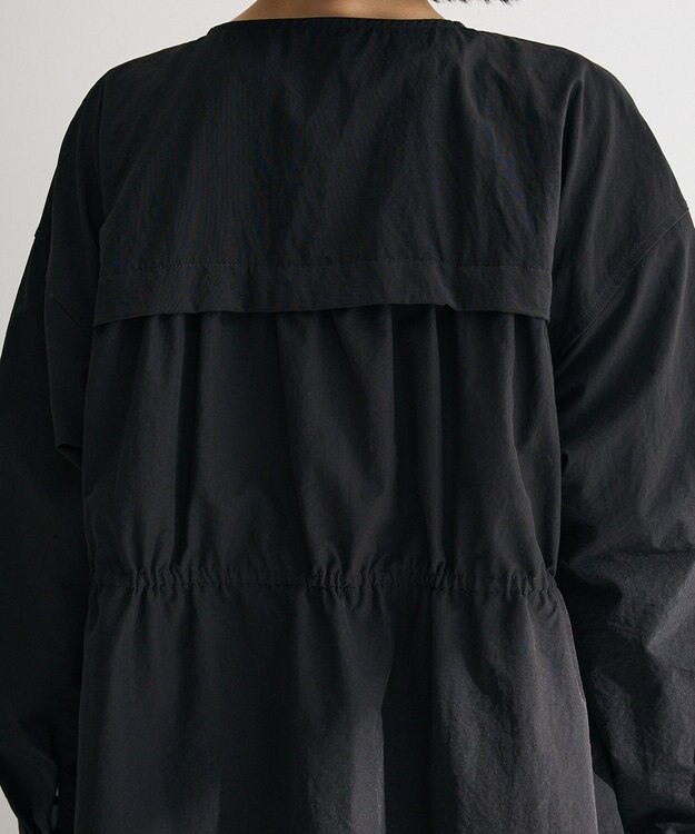 Green Parks ギャザードロストワンピース Black