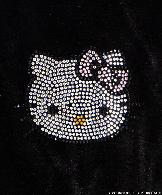 WEGO 【サンリオ】HELLOKITTYコラボベロアパーカー ブラック