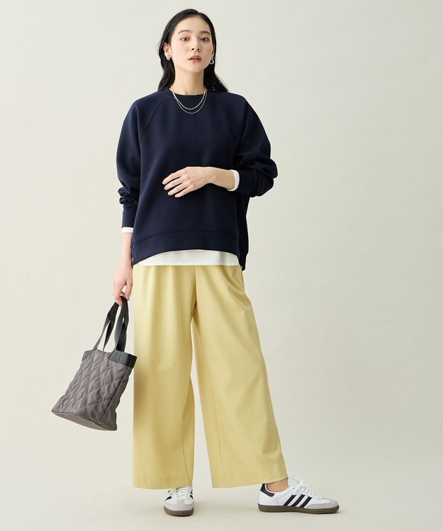 ANY L ダンボールバックリブプルオーバー ネイビー