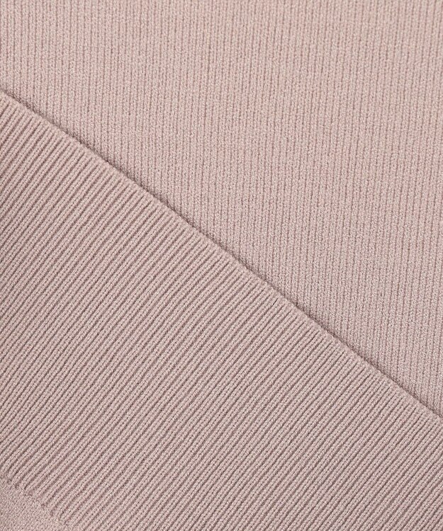 ANY SIS S 【低身長企画】バイカラーニットセットアップ ローズグレー