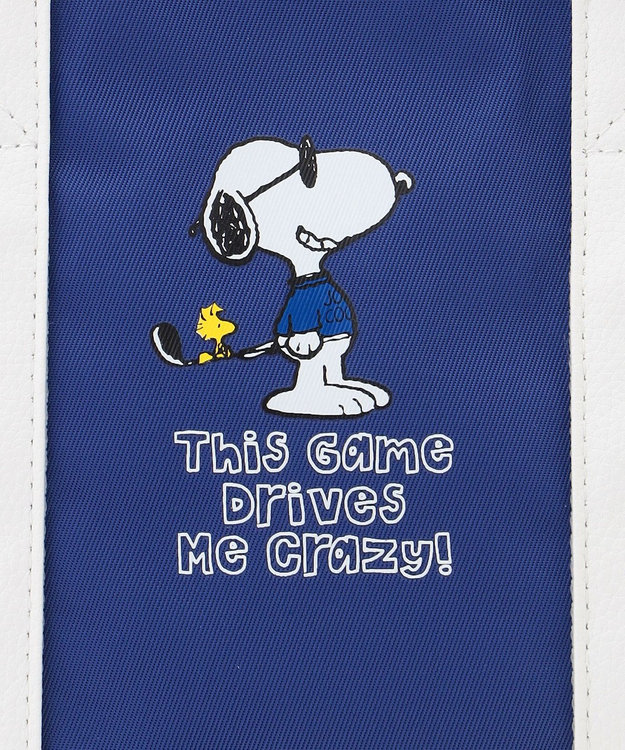 23区GOLF 【UNISEX】『PEANUTS』コラボ　保冷機能付きカートバッグ　JOE COOLのクールなイラスト ブルー系