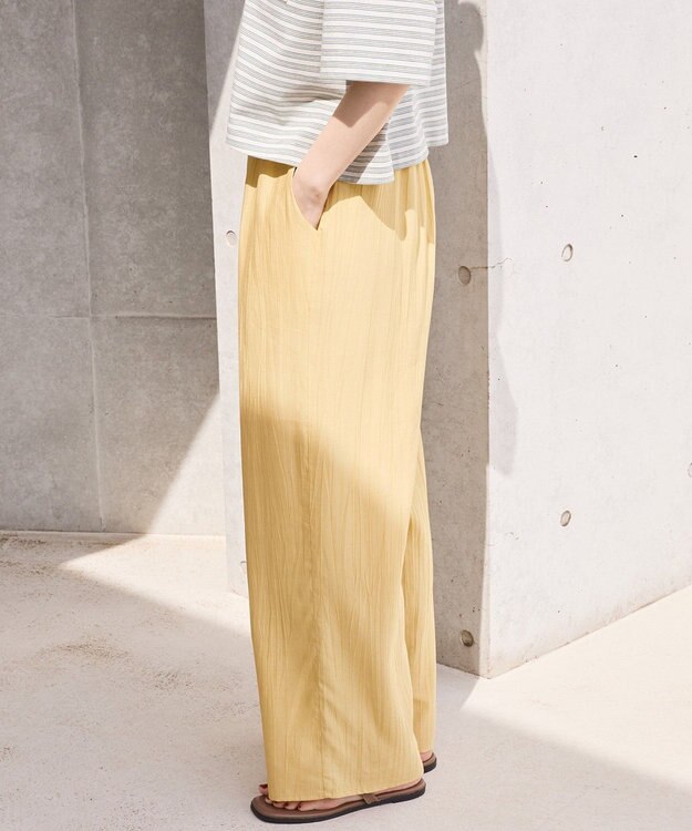 AMERICAN HOLIC 【先行予約】【WEB限定】接触冷感ワッシャーイージーパンツ Mustard