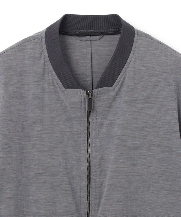JOSEPH HOMME スーパーストレッチウェザー　ジップアップブルゾン ライトグレー系