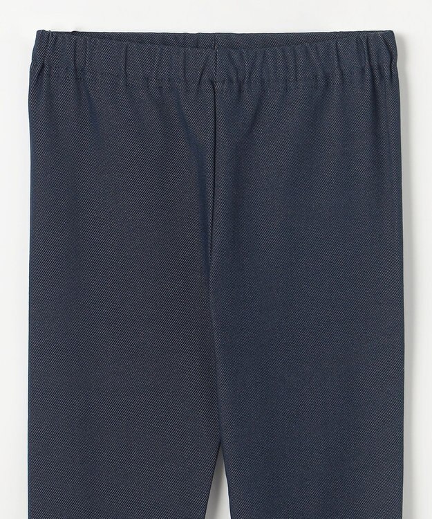 ANY KIDS 裾リボン 無地レギンス ネイビー