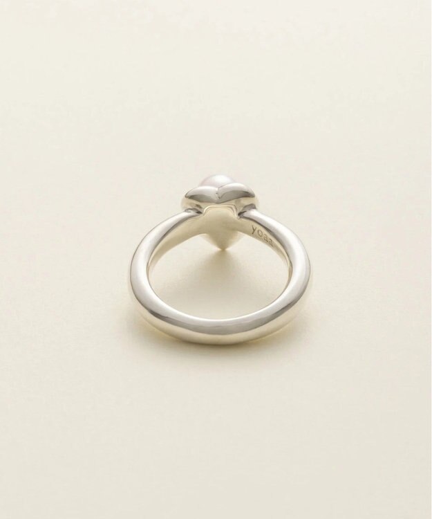 yoaa シルバー925 ハートピンクアコヤパールリング シルバー925