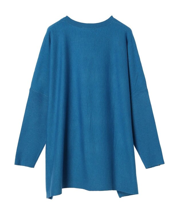 AMERICAN HOLIC バイパチポンチョライクＢＩＧニットチュニック Blue