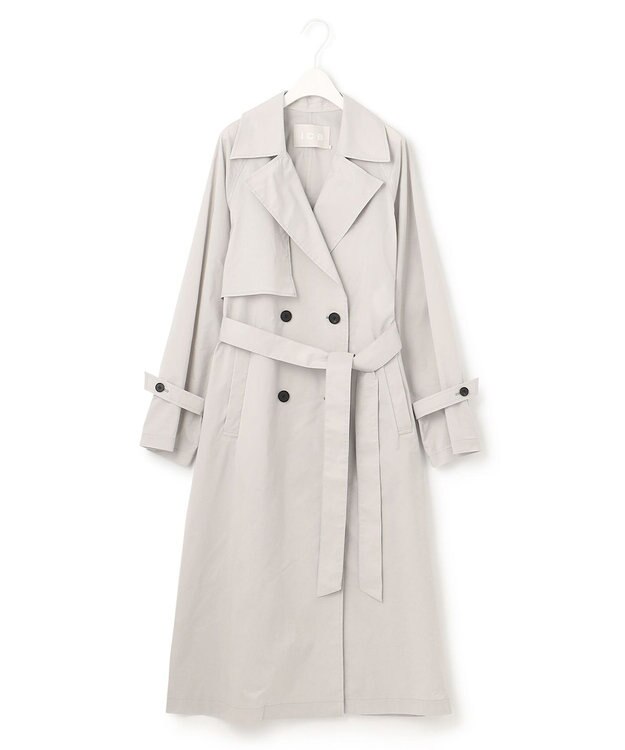 ICB メモリートレンチ コート ライトグレー系