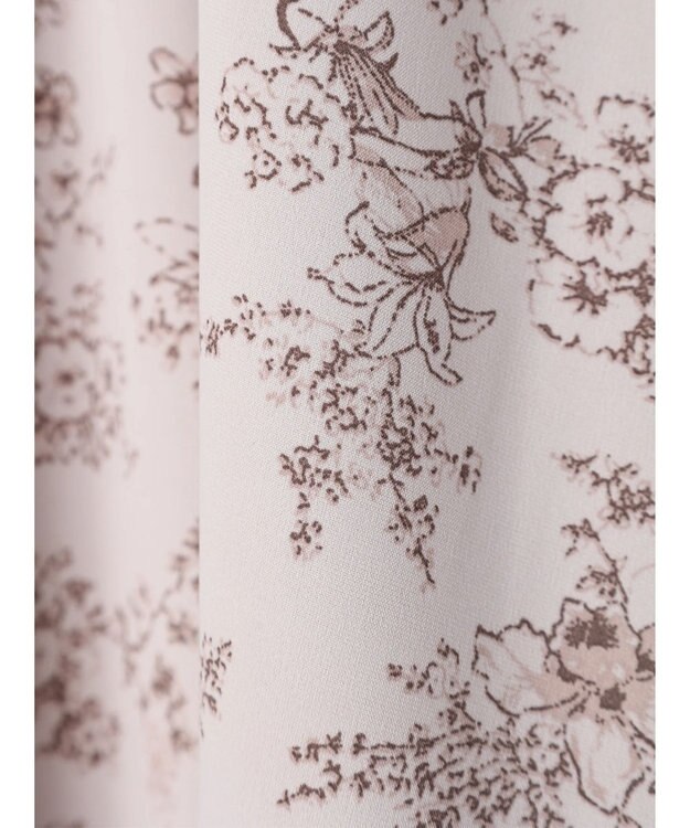 earth music&ecology フラワーフレアワンピース Ivory