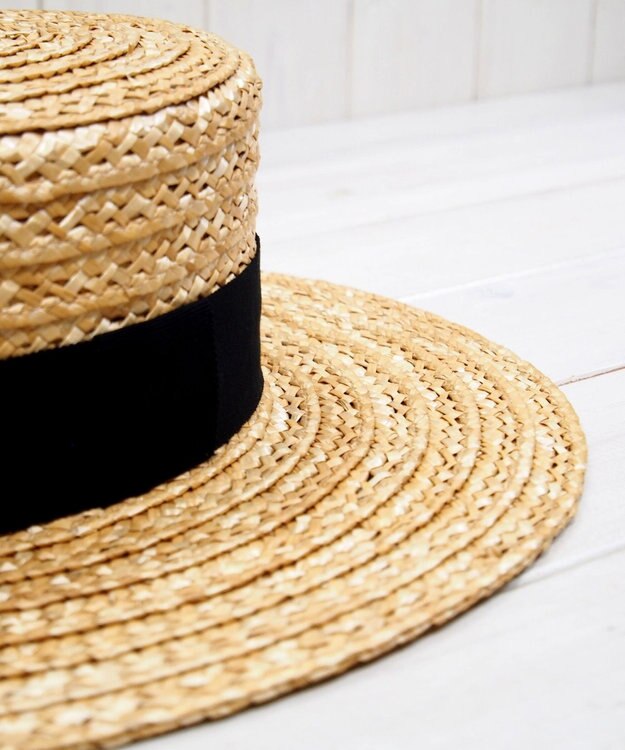 石田製帽 【UNISEX】ビンテージストローレース  キャノチエ ナチュラル