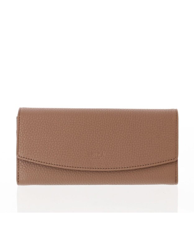 IBIZA 牛革　かぶせ長財布 モカ