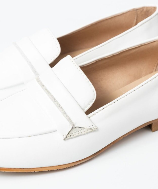 BONTRE 【BONTRE/ボントレ】レザーサドルローファー ホワイト