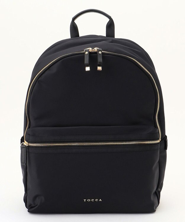 TOCCA 【A4サイズ対応・撥水・PCポケット付き】SIDE RIBBON BACKPACK バックパック ブラック系