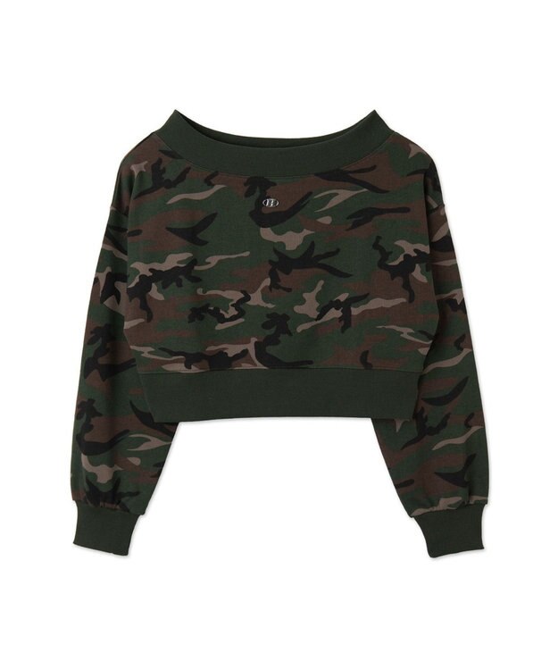 WEGO ワンポイントオフショルスウェット 柄1