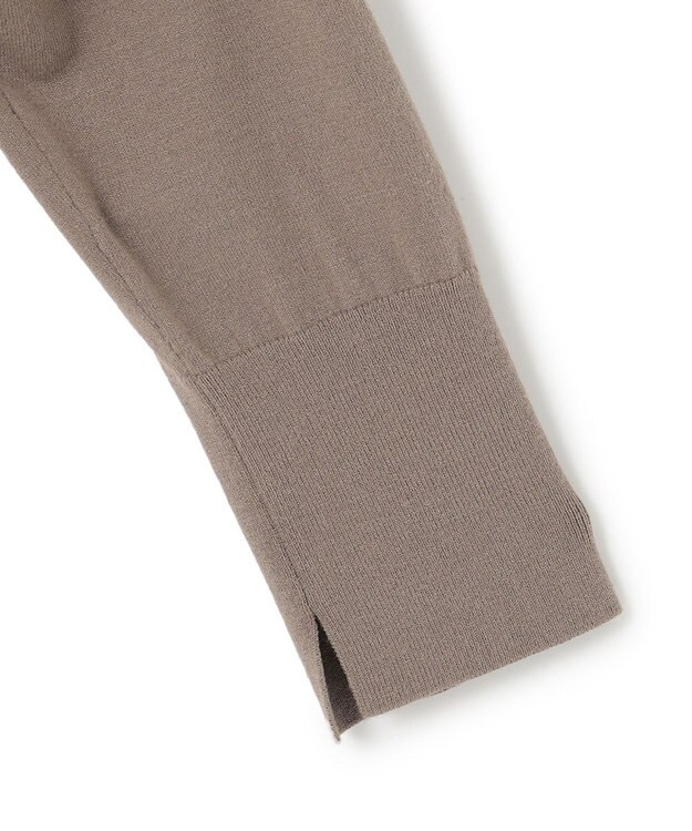 23区 ヴィスコースストレッチ ニット フレア ワンピース モカ