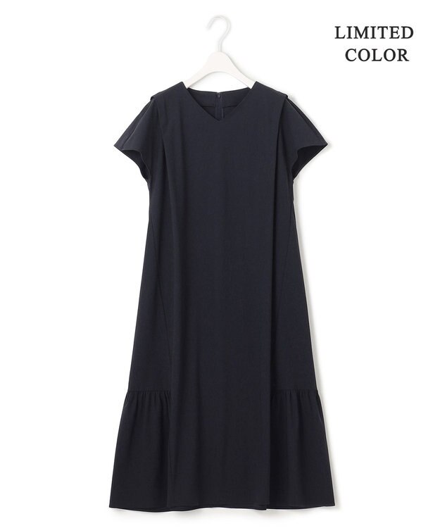 ICB 【接触冷感・UVカット・速乾・洗える】マットスキューバ ワンピース ネイビー系［WEB限定］