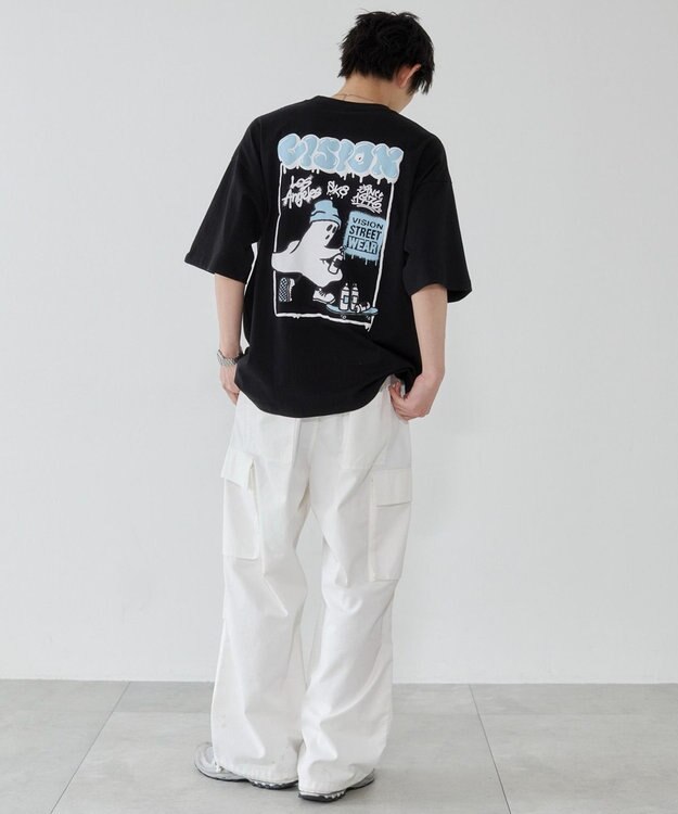 WEGO 【ユニセックス着用ITEM】別注VISIONグラフィックT（SS） ブラック