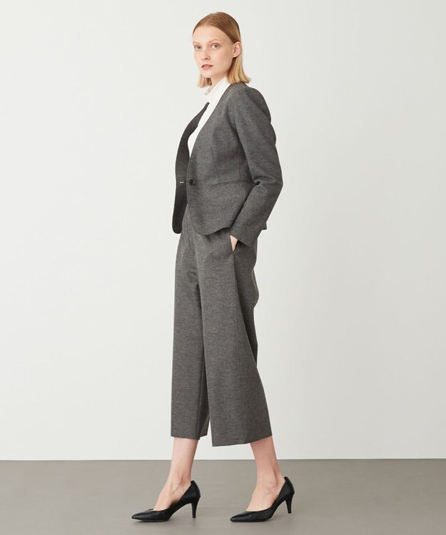 BEIGE， CORBY / ノーカラージャケット C Gray