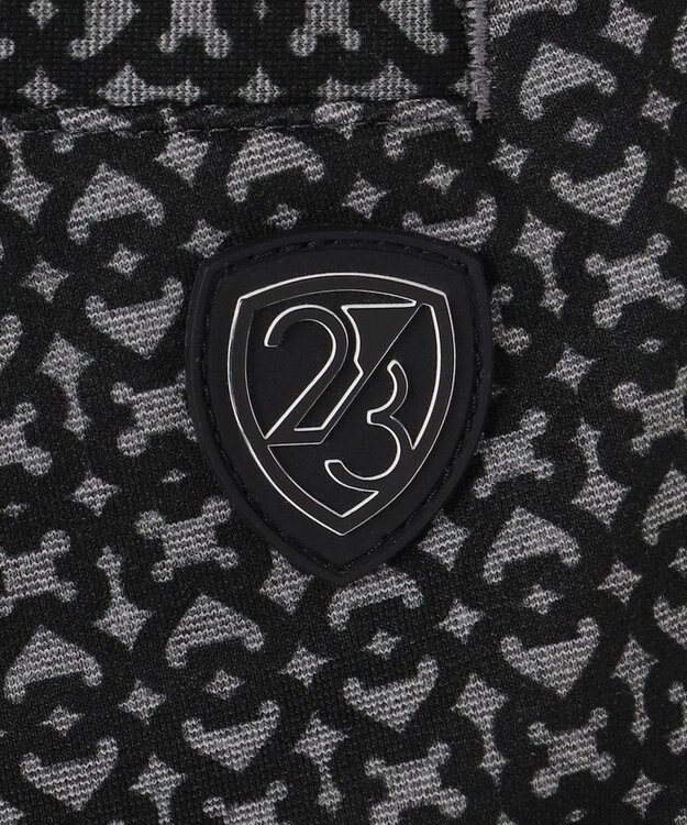 23区GOLF 【MEN】裏起毛ジャージーパンツ ストレッチ モノグラム 上品スタイル ブラック系5