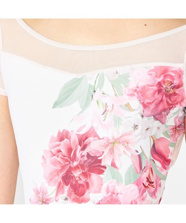 Chacott 【MAY NAGAHISA】キャップスリーブレオタード ラズベリープリント