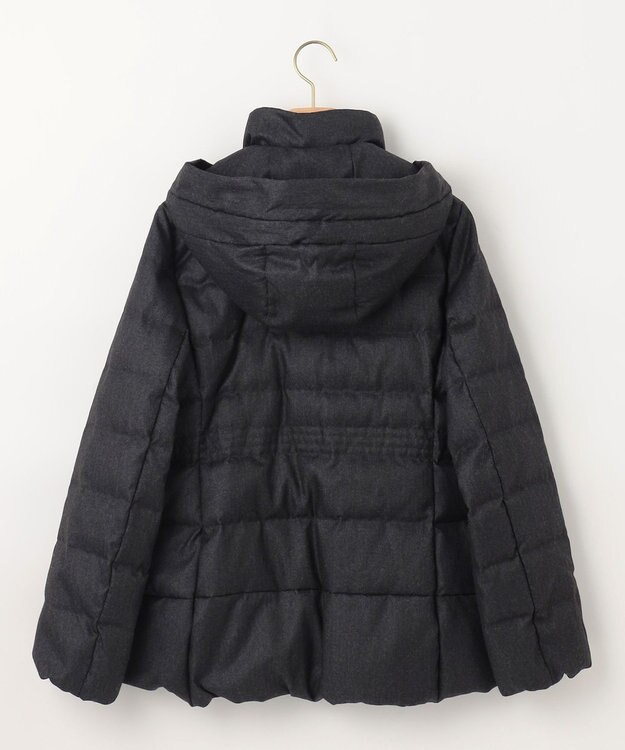 組曲 S ライトタフタショートダウンコート チャコールグレーツイード系5